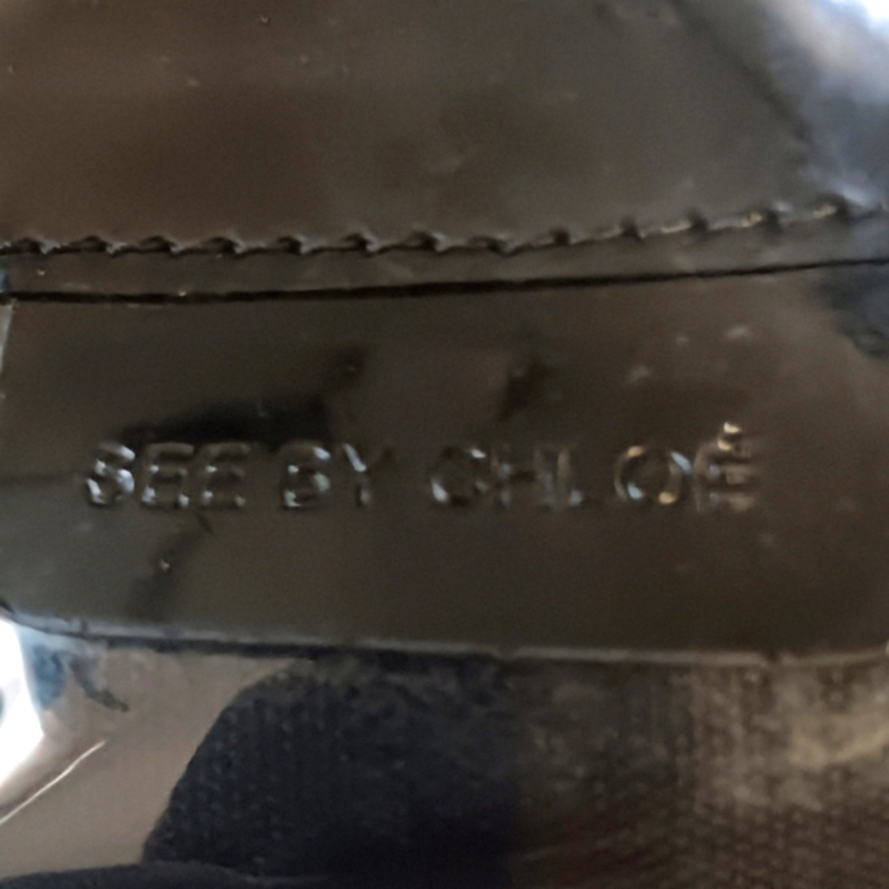 See By Chloe 2in1 Transparent Bag Snaped To A Black Detachable Fabric Bag (EUC) - Picture 7 of 16